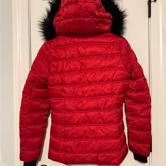 Nautica Bold Red Jacket with Detachable Hood - Picture 2 of 3